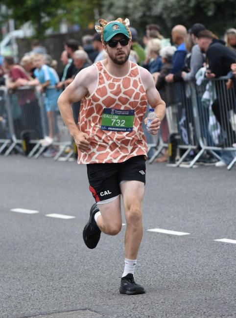 Callum running a marathon